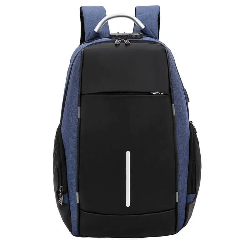 

Y0081 Fashion Waterproof Backpack With USB Charging Port Men Anti-theft Laptop Backpack