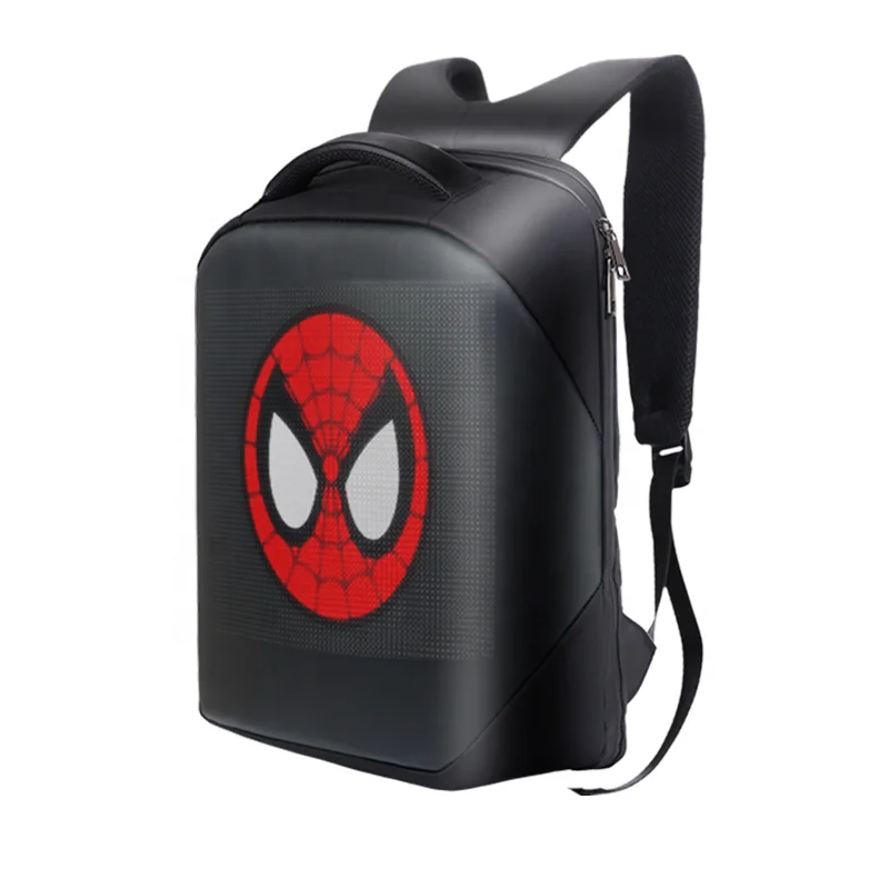 
new technology digital led backpack with led screen advertising app control laptop 