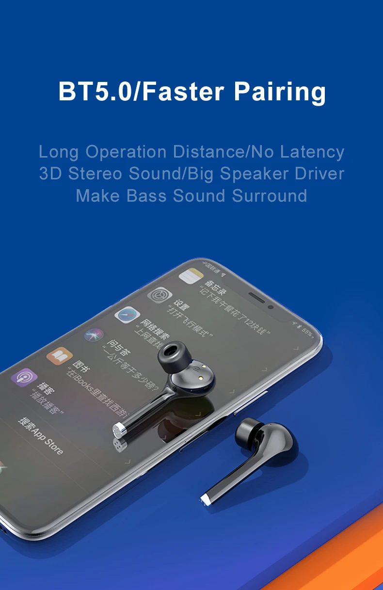 Sport True Wireless Earbuds TWS Wireless Earphones Bluetooth 5.0 Wireless Headphone - ANKUX.COM