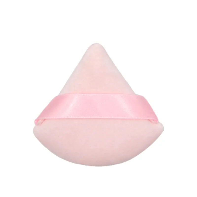 

Hot Selling Soft Tick Pure Cotton Triangle Makeup Tool Cosmetic Puff Face Loose Mineral Puff Cosmetic