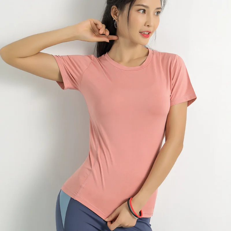 

Sport Shirt Women Wholesale Professional Wear Seamless Running Sports Tshirts