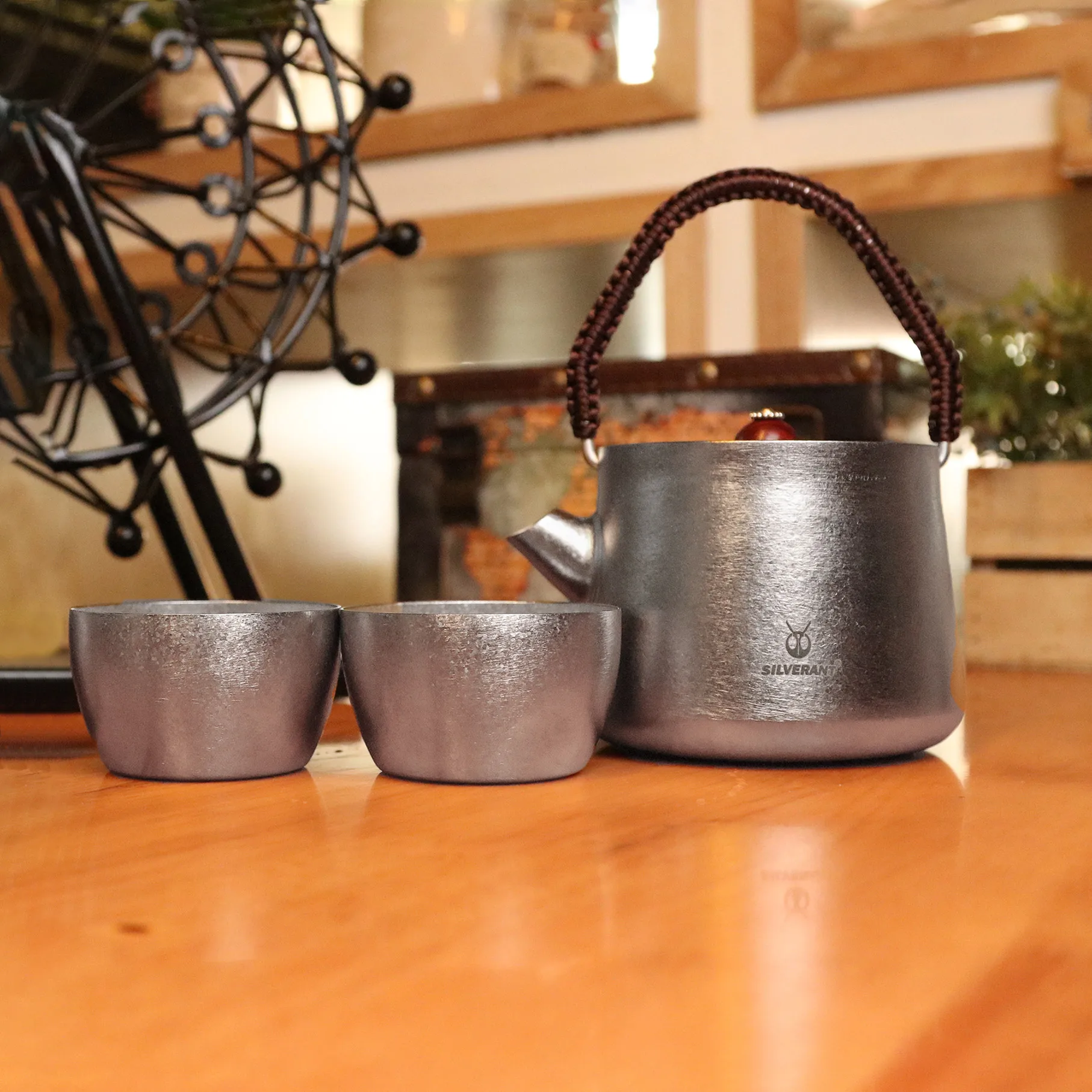 
Chinese Kung Fu Tea Set Titanium Gift Box New Technology 