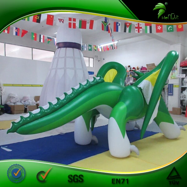 inflatable green dragon