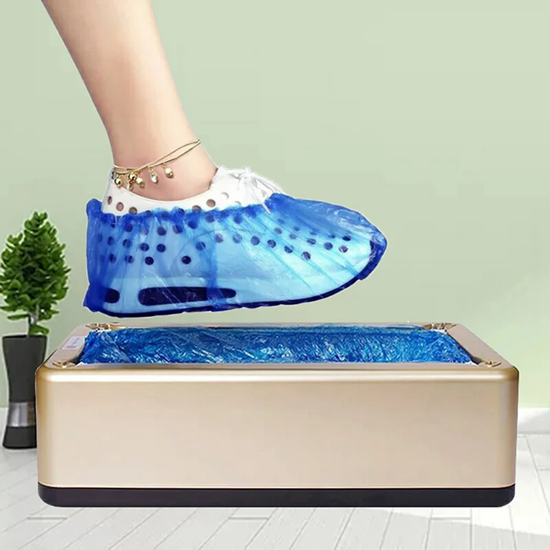 

Wholesale Non Contact Home Office Non Woven Disposable Automatic Shoe Covers Machine Dispenser, Gold