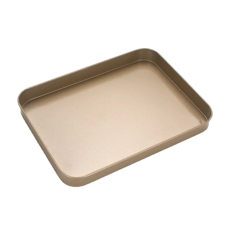 

Spot Supply Nonstick Cookie Sheet Pan Metal Deep Baking Tray, Gold