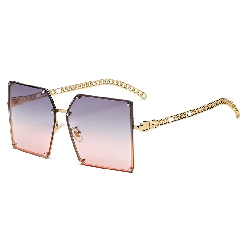 

DCOPTICAL Eyewear 2021 New Big Rectangle Frame Oversized Sunglasses High Quality Square Women Brand Designer Retro Sunglasses