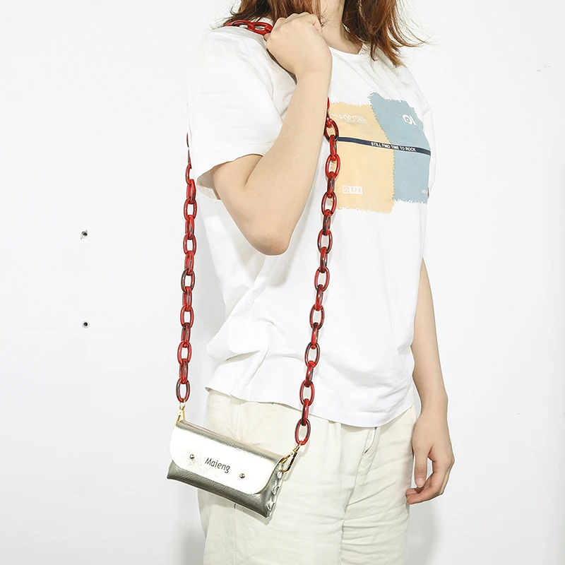 

2021 Fashion Acrylic Resin Bag Chain Strap Replacement Chain For Women Bags Accessories For Handbag Holder, As shown