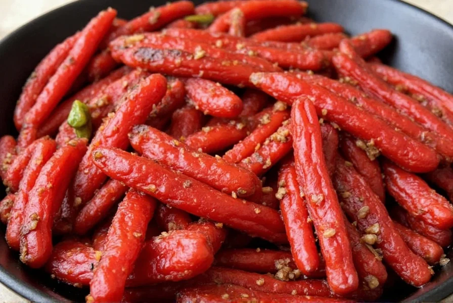 Meal garnished with Kashmiri chili powder