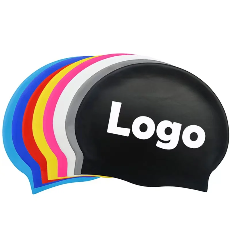 

Cheap Durable Eco-Friendly Personalized Custom Logo Silicone Swimming Cap, Customized