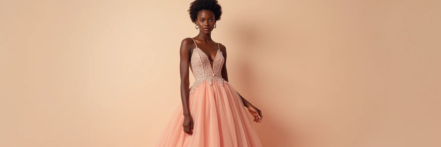 ballgown prom dresses BABARONI Black Prom Dress with Off the Shoulder Tiered Skirt and Slit main image 1