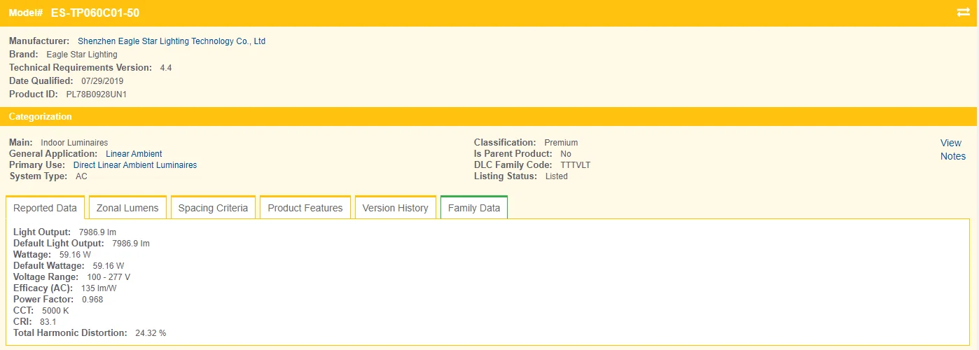 ESL Type C 60W VT DLC