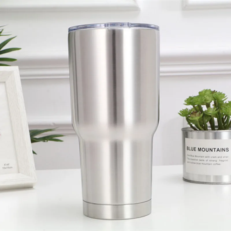 

30oz stainless steel double wall tumbler cups coffee mug for heat cold drinking insulated mugs, Silver , red, gold, pink