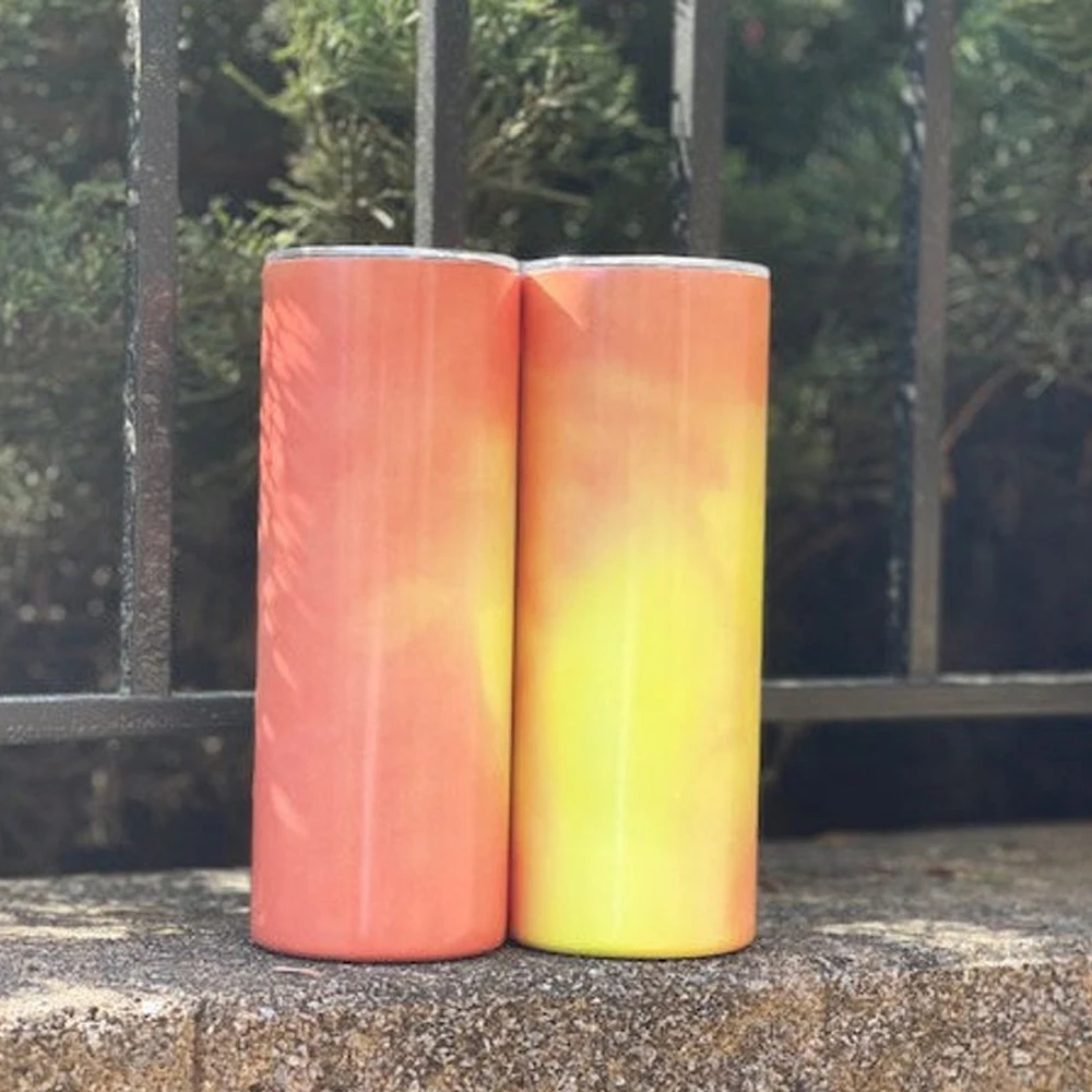 

20 OZ Skinny Sublimation Blanks uv color changing tumbler