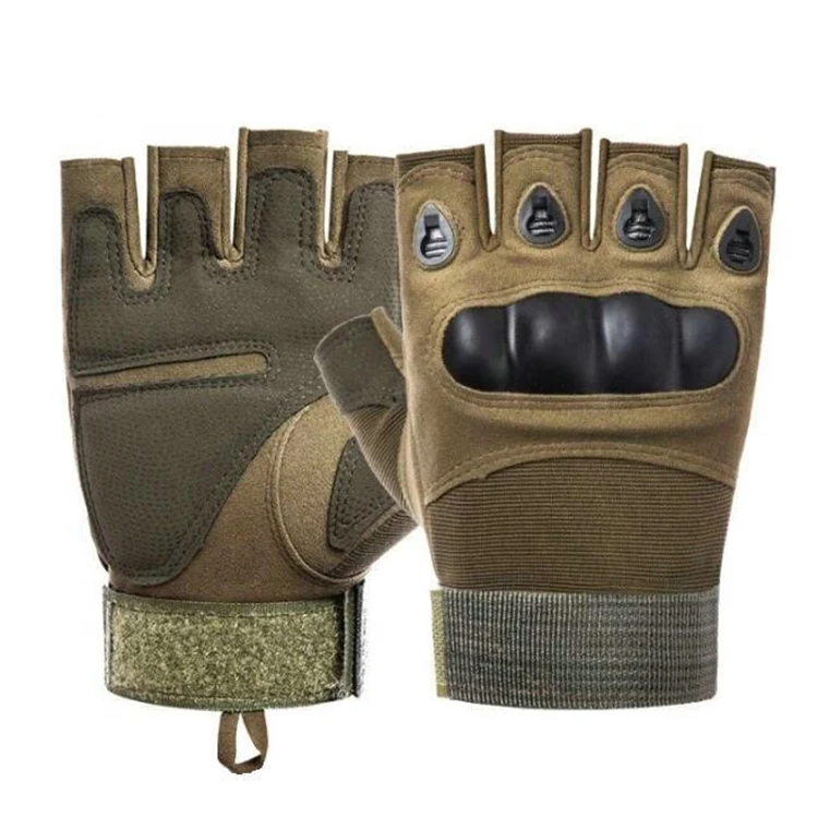 
Wholesale Half Finger Mountain Bikes Gloves Men Half Finger Breathable Anti Slip Cycling Gloves Tactical Gloves 