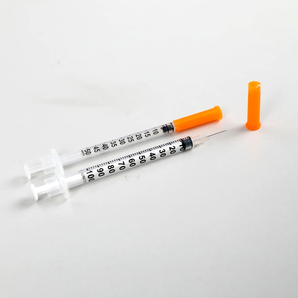 
insulin syringe with fixed ultra fine needle 