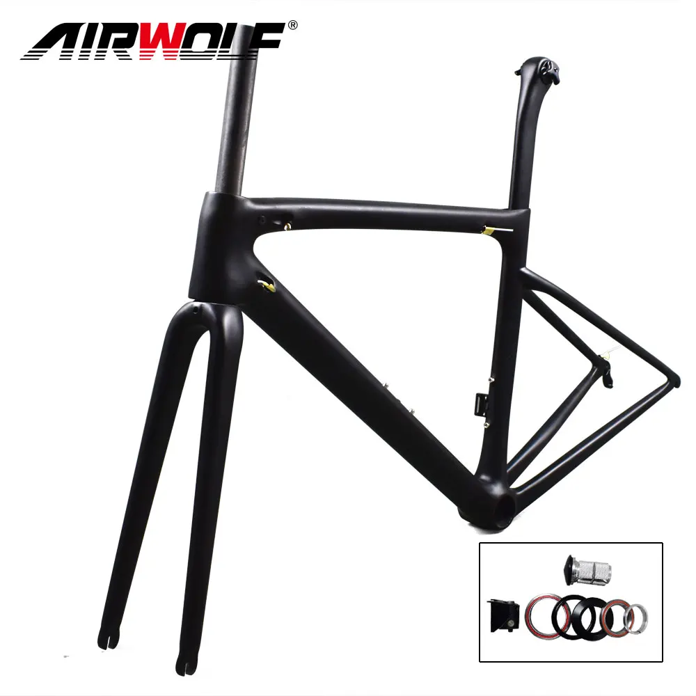 

AIRWOLF New Design Chinese Super Light Carbon Aero Road Bicycle Frame Roadbike