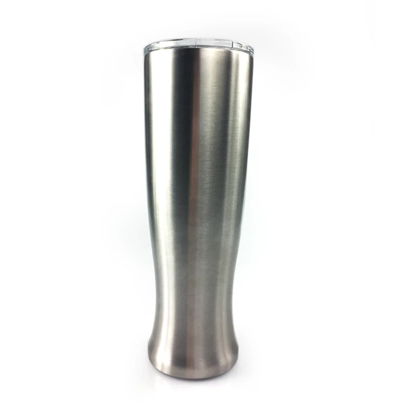 

High Quality Metal Cup Pilsner Tumblers 30 oz Stainless Steel Tumbler Double Wall Vase Shape Beer Tumbler, Silver, can be customized