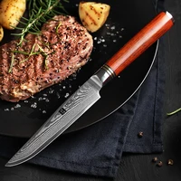 

5 inch professional damascus steel kitchen steak knife