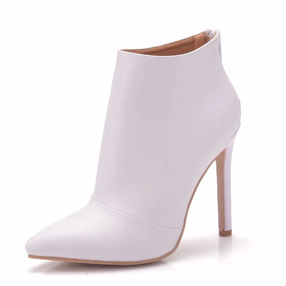 

Fashion Black White Wholesale Plus Size Factory Price High Heel Boot for Women