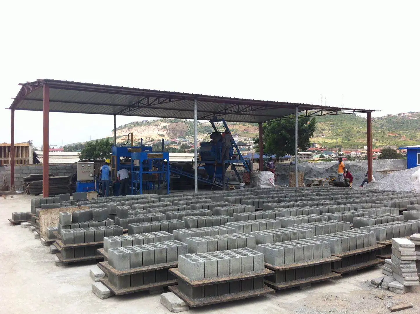 
Glass fiber pallets for concrete brick making machine production 