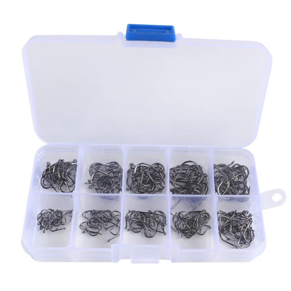 

DORISEA 3#--12# 100-600pcs/box High Carbon Steel Fishing Hook