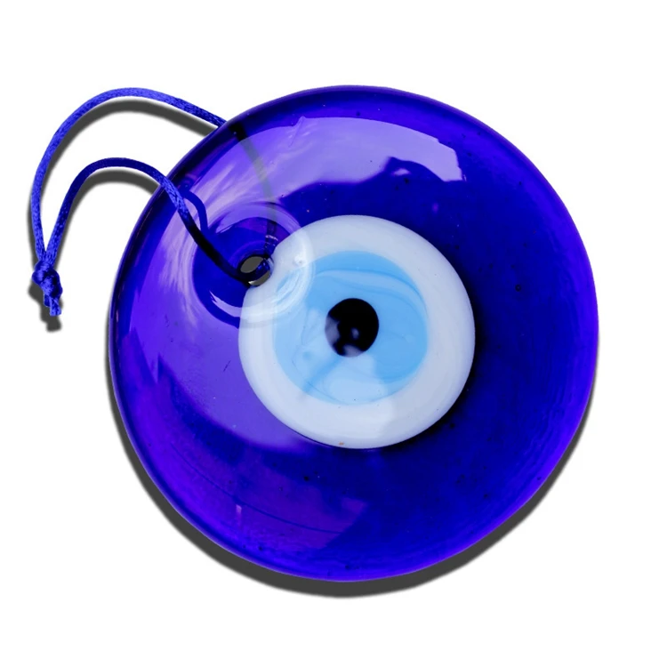 

Turkish Blue Eye Pendant With Rope Blue Glass 2.5cm To 20cm Evil Eye Home Wall Glass Tree Decoration Pendant