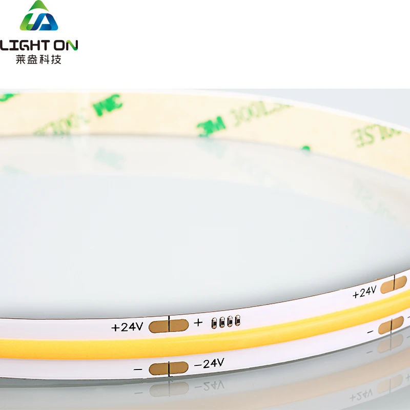 CCT led strip light Cob strip DC 12V/24V 12mm PCB wide High Density Brightness 2700-4500K Adjustable LED White Strip Light