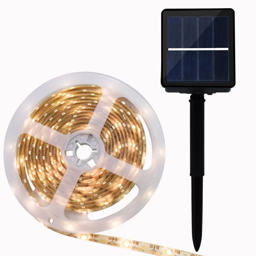 180pcs 2835SMD outdoor solar led strip lights sensor control led strip battery led strip