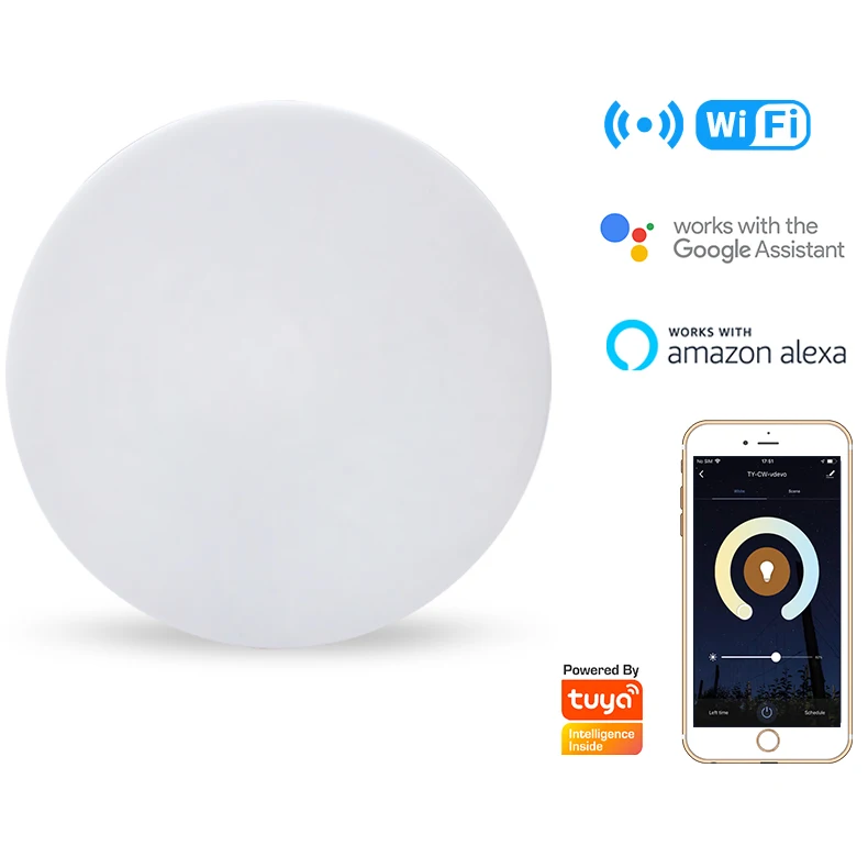 Smart Remote Control Nordic Round Mounted Indoor Kitchen Living Room Modern Bedroom Home Lamp Led Ceiling Light