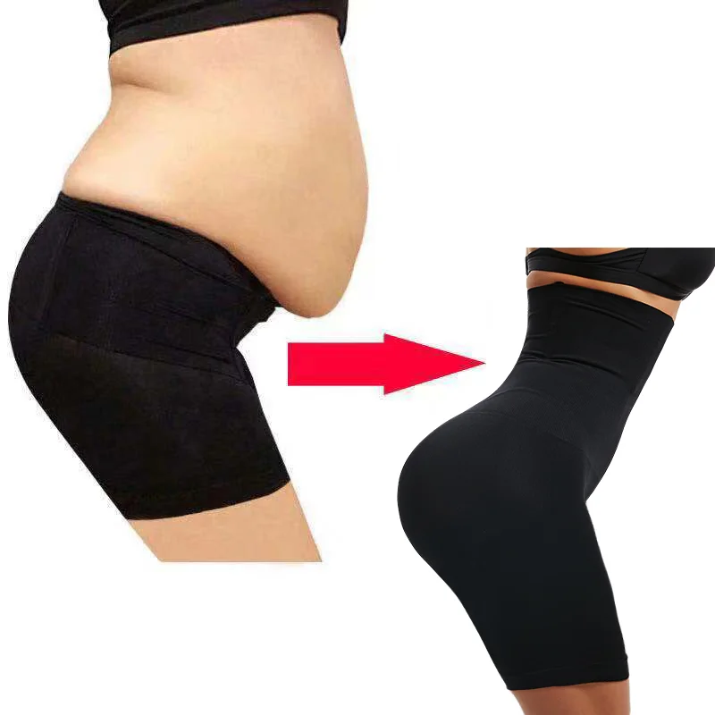 

Hot Sale Women High Waist Stretch Seamless Slimming Shaper Shorts Plus Size Briefs Body Shaperwear Pants, Black / beige or customized