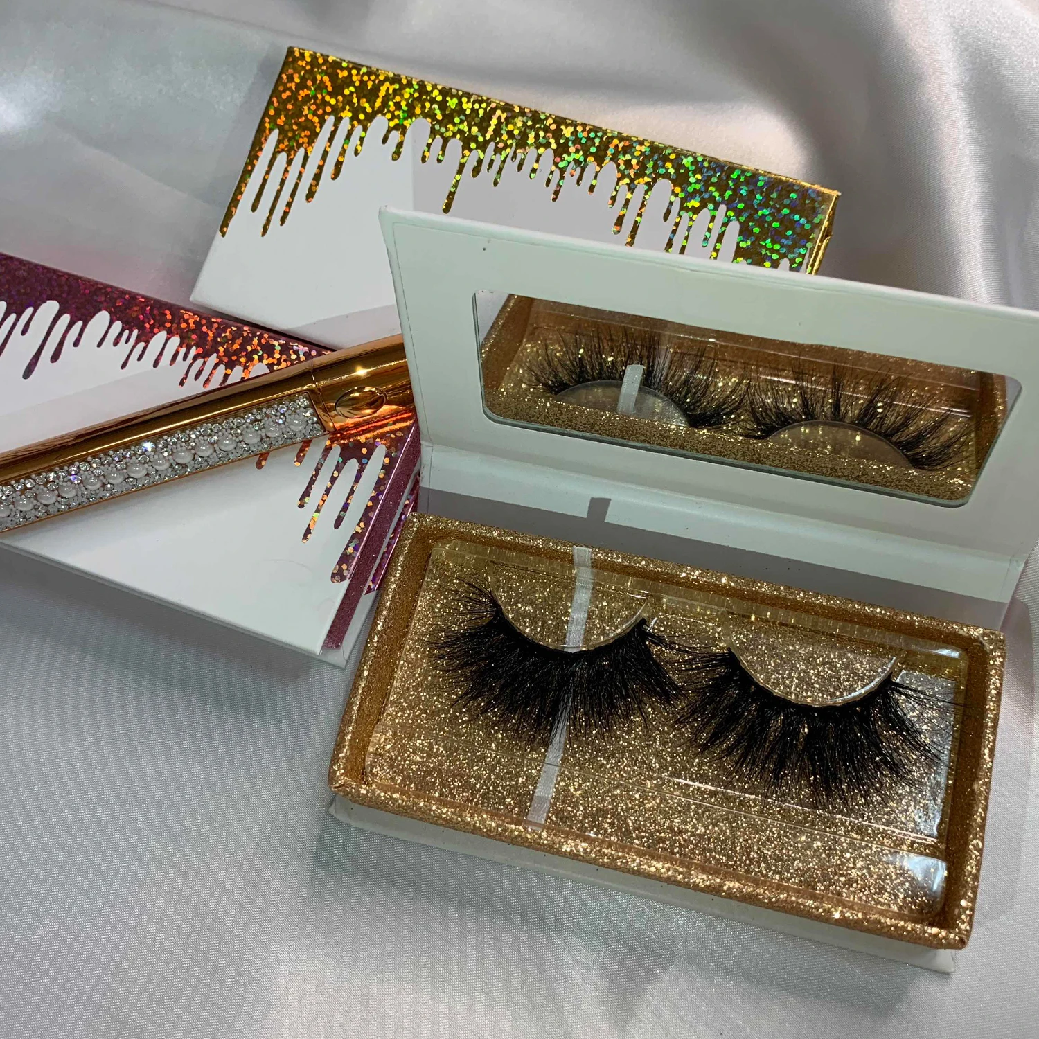 

25 mm mink lasheswholesale vendor clear mink eyelashes vendor 25mm