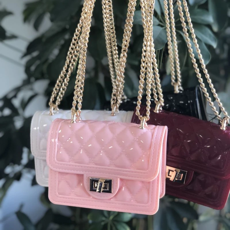 

2021 Wholesale mini girls purse and kids handbags jelly purse bag