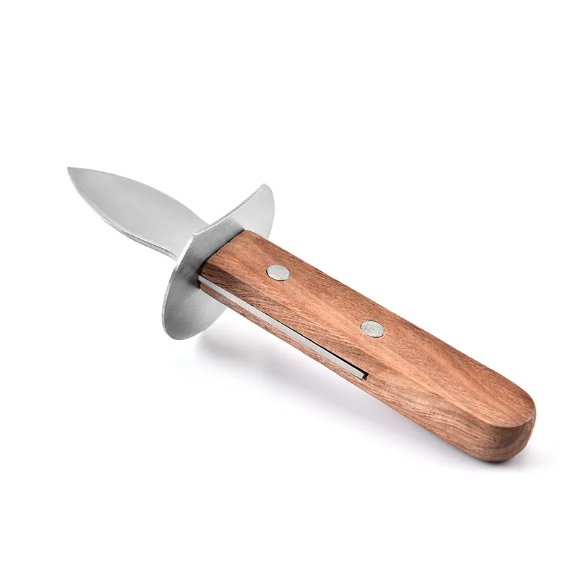 

Premium Quality Wood Stainless Steel Blades Oyster Shucker Knife