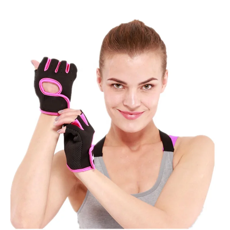 

Unisex Fitness Exercise Workout Weight Lifting Gloves Sport Gloves for Gym Training, Black, orange, red, purple, pink
