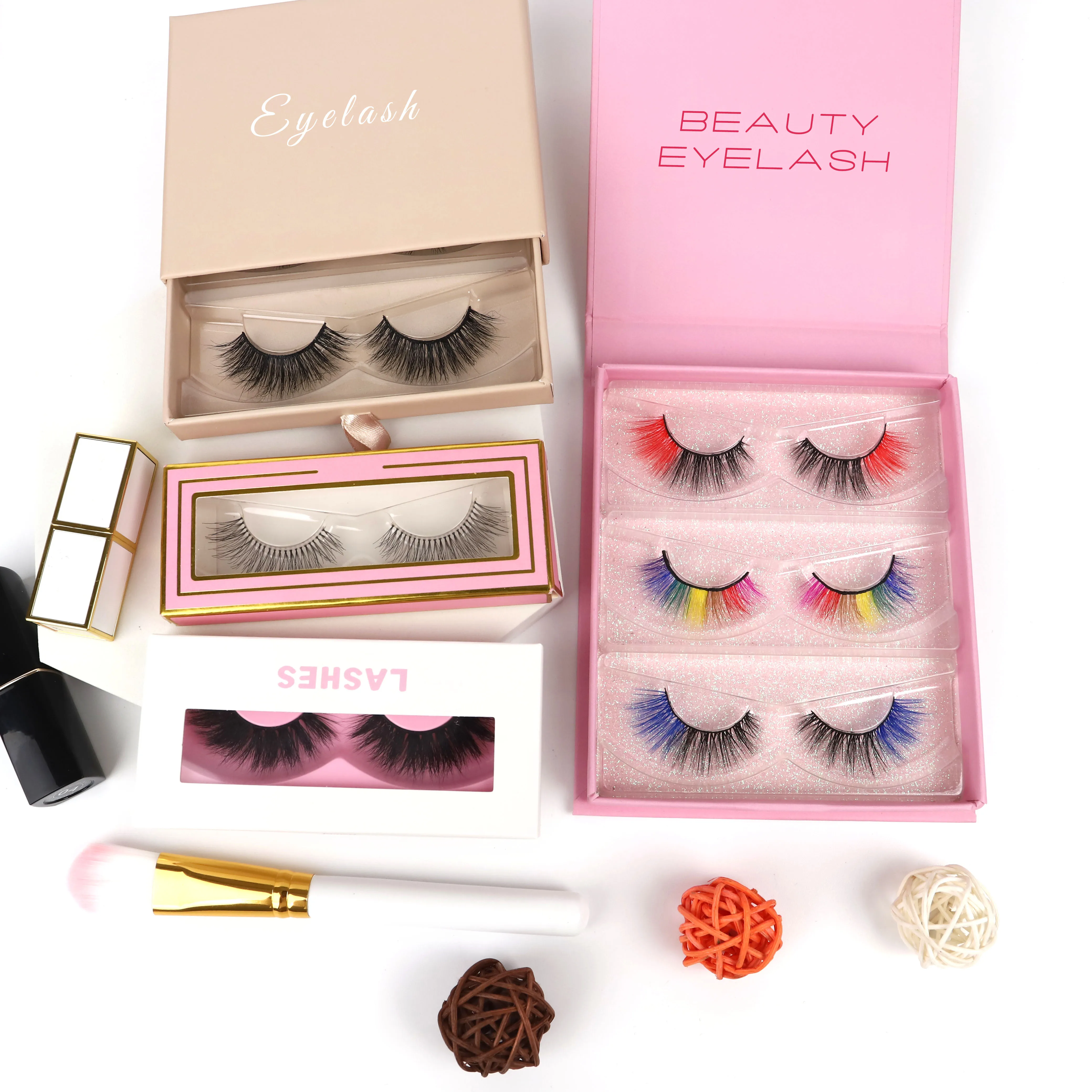 

eyelash case Full Strip Lashes lashes5d wholesale vendor bulk mink eyelashes