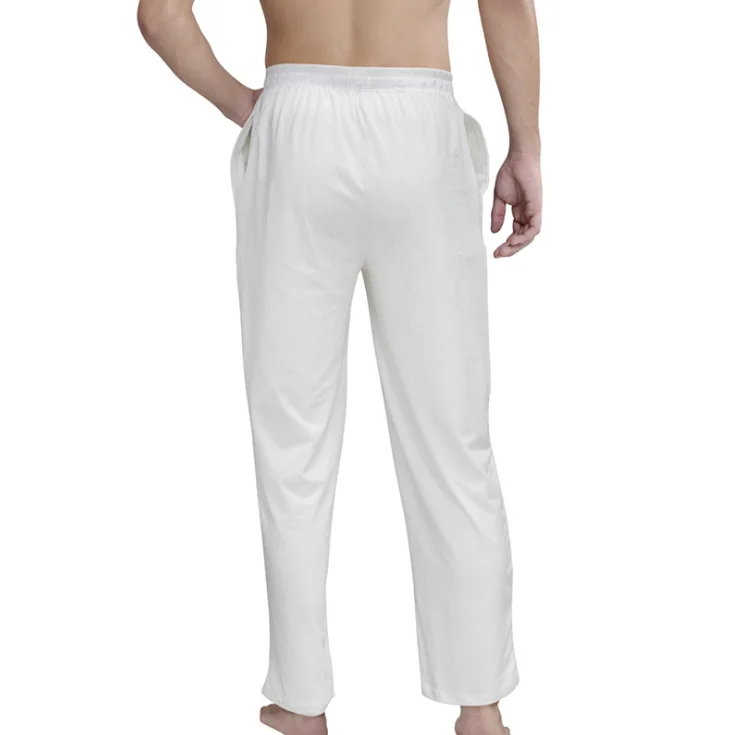 

Factory drop shipping cheap male pants long cotton pyjama bottom casual soft men cotton pajama pant