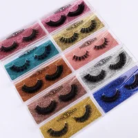

Factory Vendor Free Sample Best Mink Lashes Custom 25mm Lashes 3D Mink Strip Eyelashes Custom Long False Eyelashes