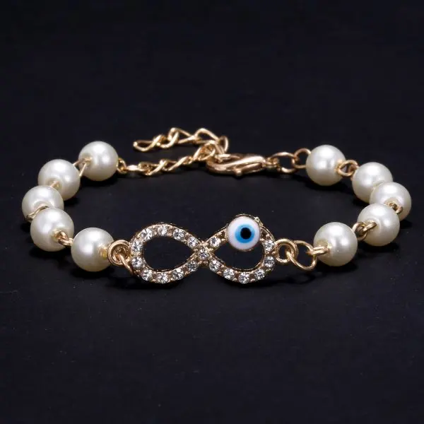 

Wholesale  Rope Chain Bangle Eye Animal Round Beaded Charm Bracelets For Women Girls Lover Couple Friendship Gift, As shown