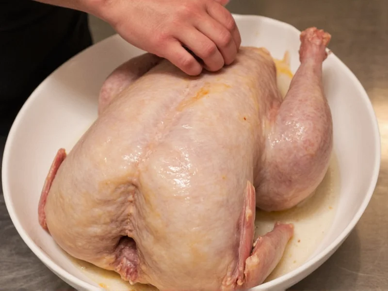 how to clean out the turkey