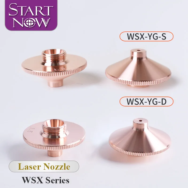 

Startnow Laser Nozzle Single/Double Layers Dia.28mm H15 Thread M11 Caliber 1.0-4.0mm For WSX 1064nm CNC Fiber Laser Cutting Head