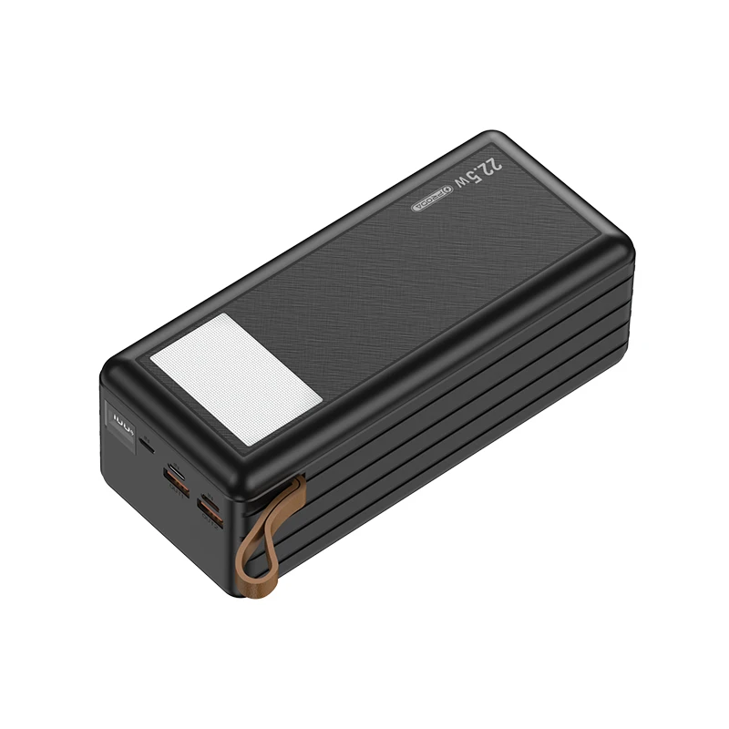 

PRODA/AZEADA Jieneng 22.5W Fast Charging Power Bank 50000mAh with Cable Mobile High Speed Charger Portable Powerbank, Black white