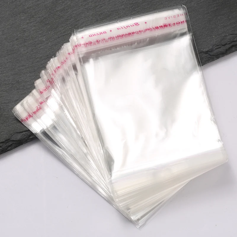 
High Quality Boutique Transparent Mini Small Plastic Bag Self Adhesive Seal OPP Accessories Jewelry Package Sticker Bag 