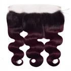 Wendyhair excellent quality body wave human remy brazilian hair closure lace frontal
