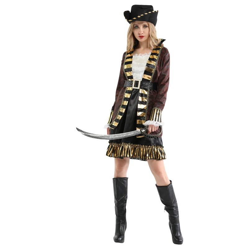 

pirate High quality factory wholesale pirate female costume weaponless cosplay polyester material