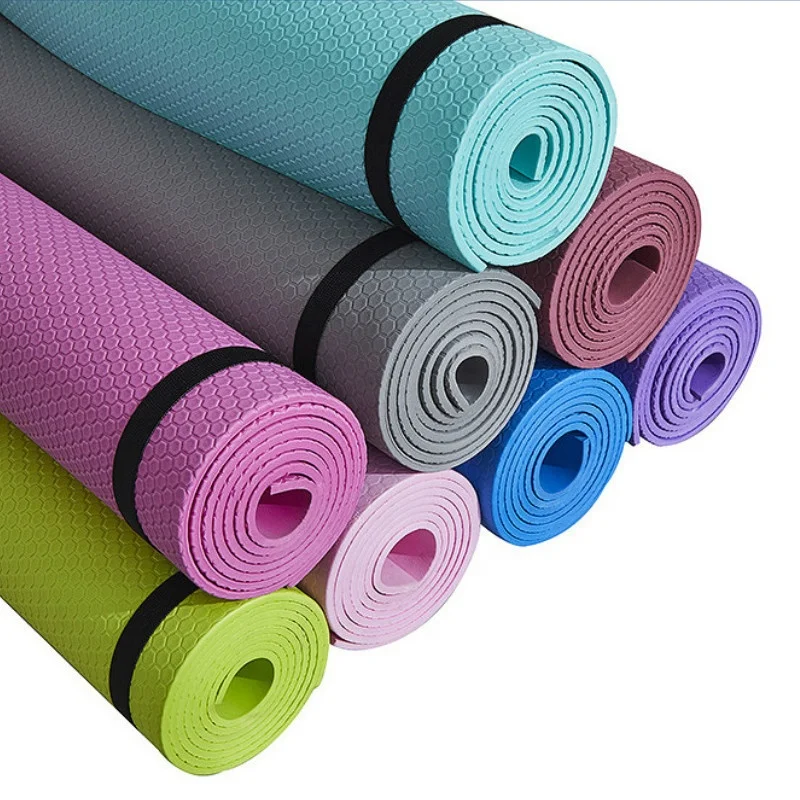 

TY Yoga Mat Anti-skid Sports Fitness Mat 3MM-6MM Thick EVA Comfort Foam yoga matt for Exercise, Yoga, and Pilates Gymnastics mat, Blue/purple/pink/green