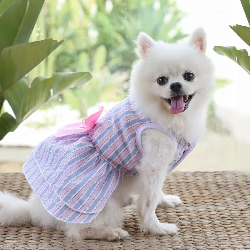 

Factory Wholesale Summer Pet Clothes Stylish Cute Cozy Sleeveless Dog Supplies Shirt Pet Dog Dress