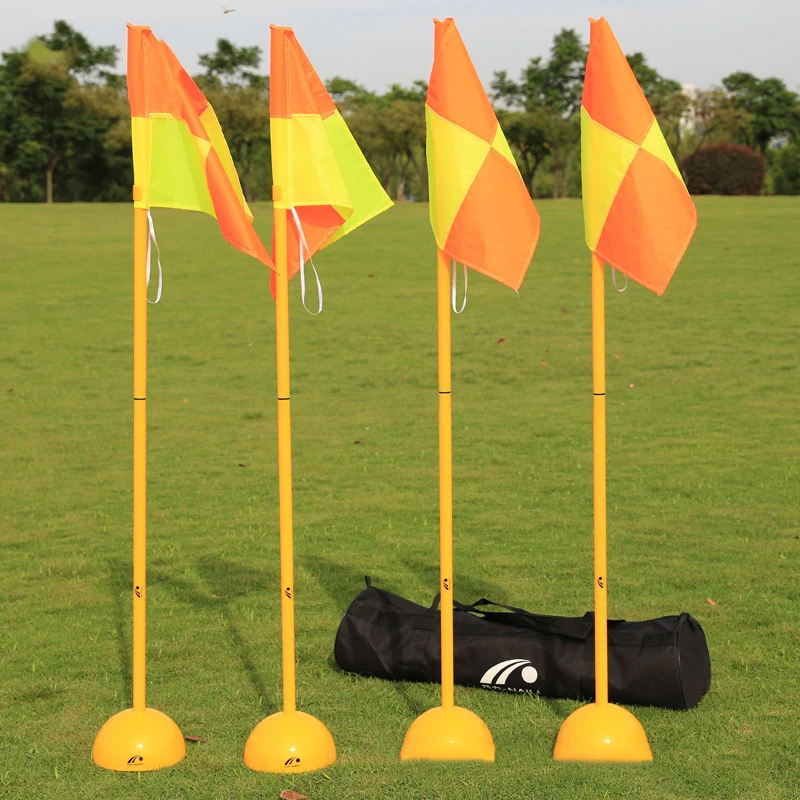 

Sports Football Soccer Outdoor with dome base Coaching Stick plastic Agility Training Pole Set, Yellow/red
