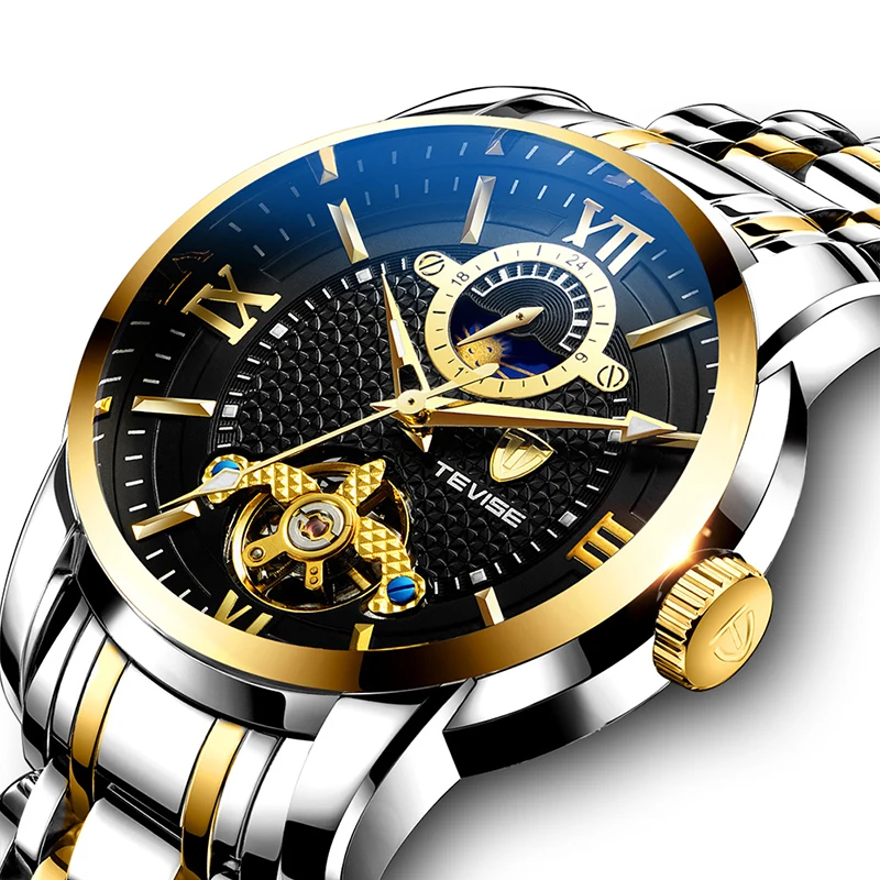 

2020 new Men's high grade Tourbillon automatic mechanical watch waterproof luminous watch