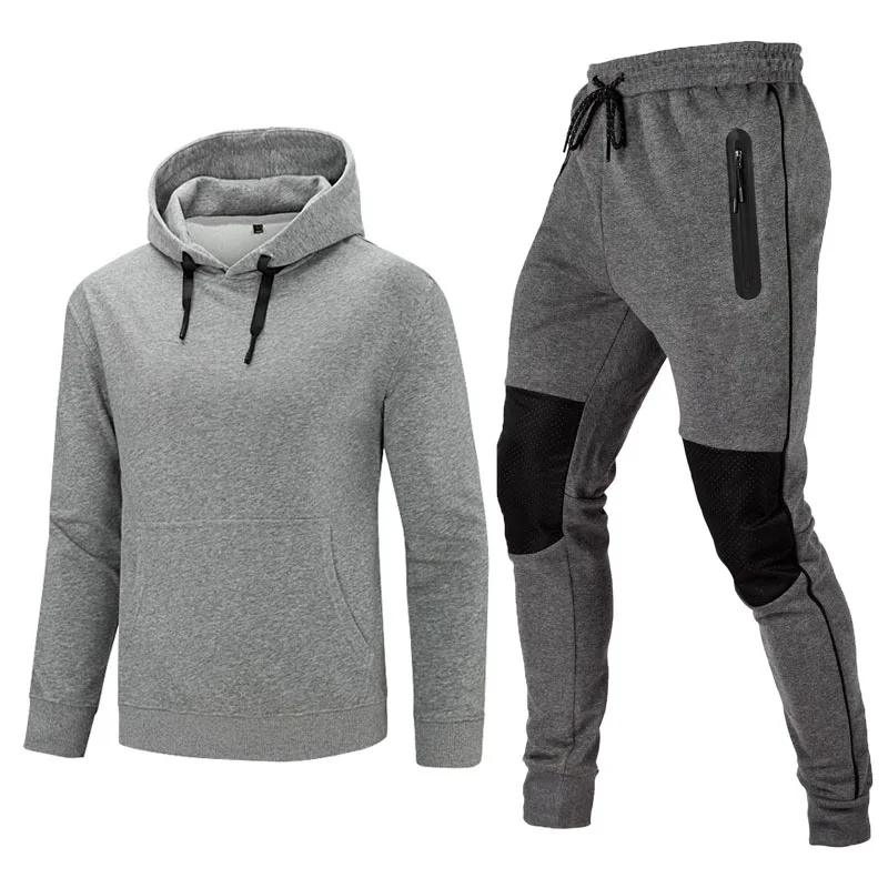 X-Future Mens Camo Print Sweatshirt Two Pieces Sport Pants Tracksuit Outfit Set