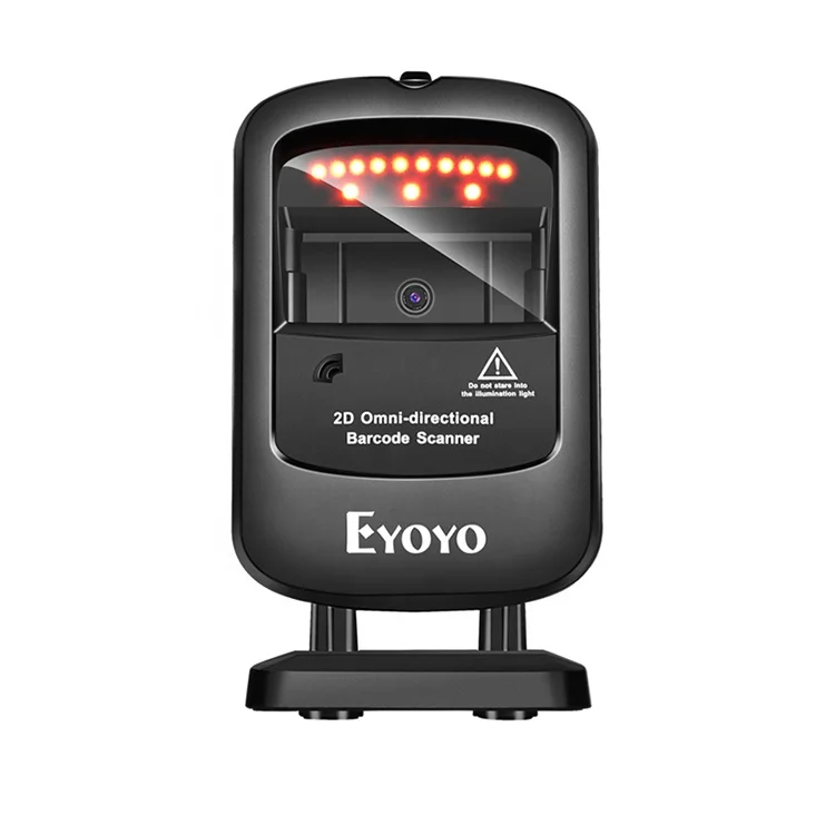 

Eyoyo Desktop USB Interface Omnidirectional Handsfree 2D 1D Wired Barcode Scanner